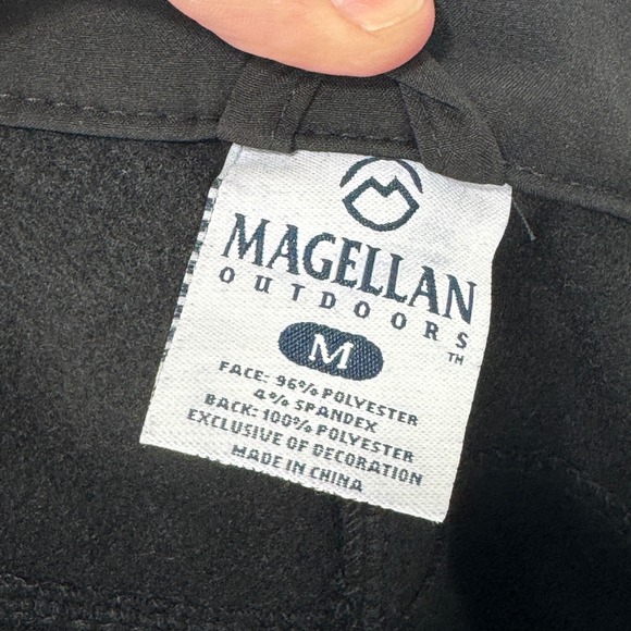 Magellan‎ Mag Outerwear Softshell Pants Women Medium Black Ski Rain Fleece Lined - Picture 9 of 9